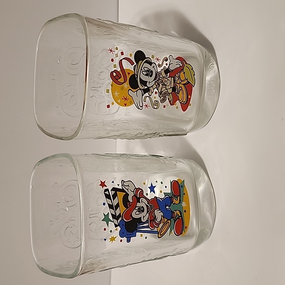 Disney McDonalds Collector's Year 2000 Glass Set of 2